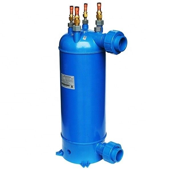 Titanyum bobinleri PVC kabuğu Enerji için Suya Su Isı Değiştiricisi Yüzme havuzu kazanı