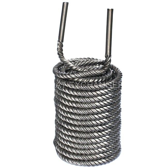 TA1 Sınıf Titanyum Soğutma Bobini 9.52mm 12.7mm 16mm 19mm Sıcaklık Transferi İçin