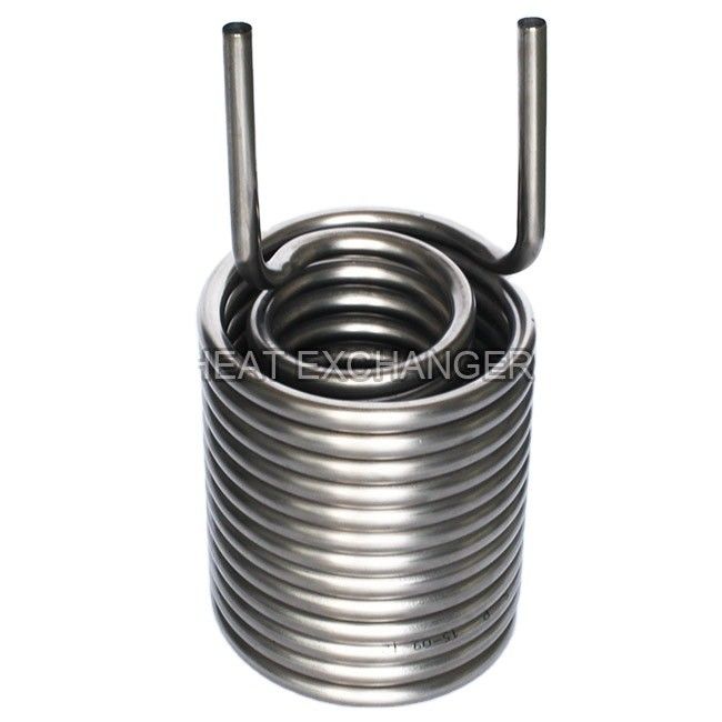 TA1 Sınıf Titanyum Soğutma Bobini 9.52mm 12.7mm 16mm 19mm Sıcaklık Transferi İçin