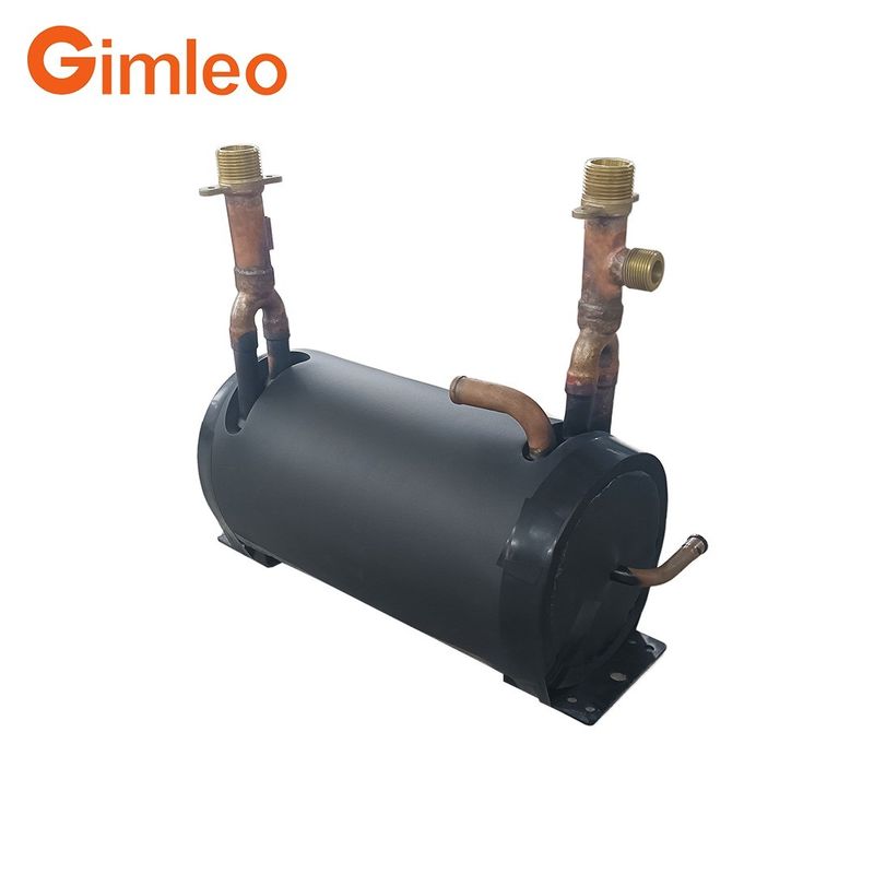 Bakır T2 / TP2 Tüp İçinde Kabuk Isı Değiştiricisi GAH05-CMF 10kw Soğutma Kapasitesiyle