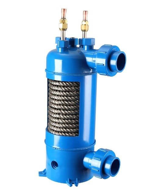 Evaporatör MHTA-3 için PVC kabuklu vitreli titanyum tüp ısı değiştiricisi