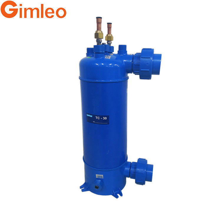 Korozyona dayanıklı titanyum ısı değiştiricisi 10.5KW saf titanyum dikişsiz tüple
