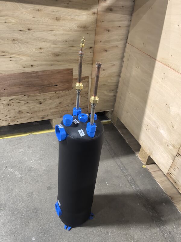 Sıvı akış hızı 1..5m3h Otomatik Titanyum Isı Değiştiricisi MHTA-1 ((NZ) Aşırı koşullara ve sürekli çalışmaya dayanacak şekilde inşa edilmiştir