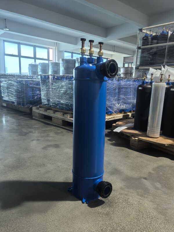 Çalışma Sıcaklık Aralığı 0 ila 45 Santigrat Derece Havuz Isı Eşanjörü MHTA-7 Yatay Veya Dikey Montaj PVC Boru İçinde Kabuk Yapısı