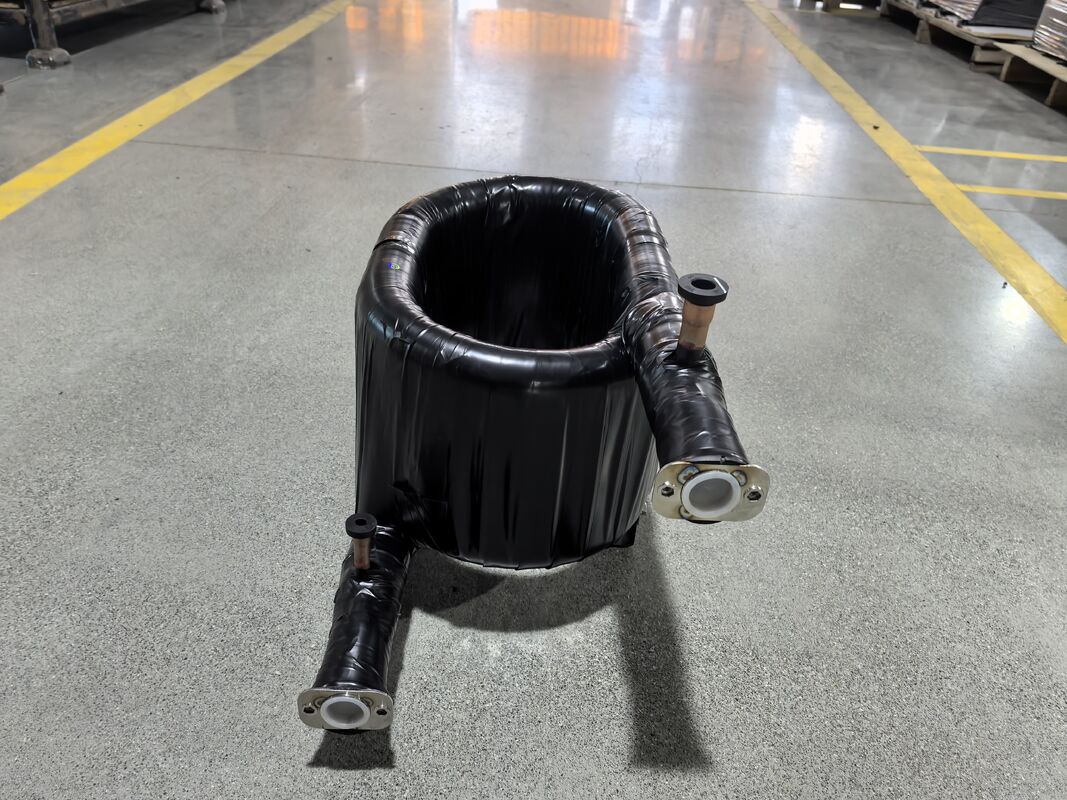 Çalışma sıcaklık aralığı Eksi 50 ila 150 derece HVAC Koaksiyel Isı Değiştiricisi, işlem için tüp duvarının kalınlığını 1.2 ila 2.0 milimetre sunar