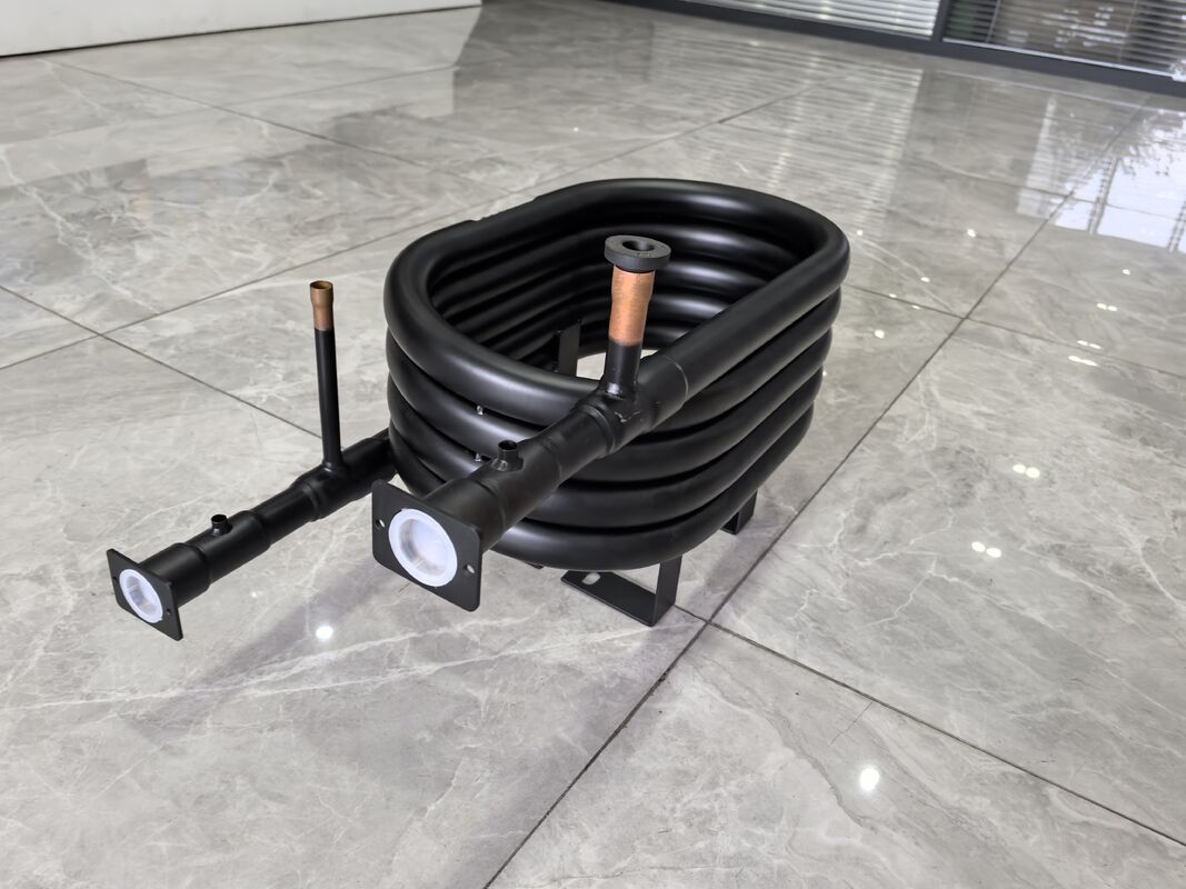 Su basıncı 1.0Mpa Koaksiyel Isı Değiştiricisi Soğutucular için Uygun R22 R134a R407c R410a R32 R290 Kapasite 5 ila 300 kg