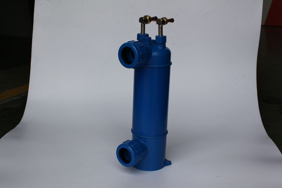 Müşteri olarak, sıcaklık aktarımı için saf titanyum ve karbon çelik kullanılarak inşa edilen tek çift üçlü sistemli titanyum ısı değiştiricisi