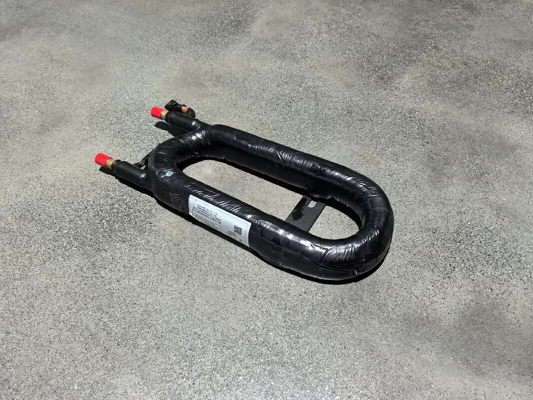 Endüstriyel uygulamalar için genişliği 140 mm ve değişken ısı transferi alanı olan koaksiyel ısı değiştiricisi