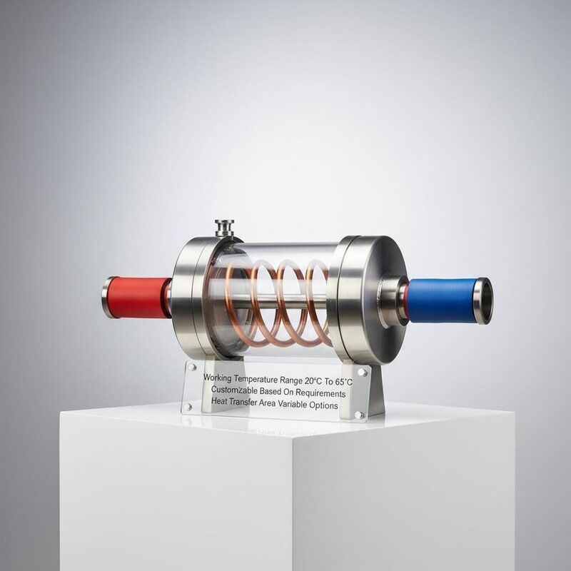 Düşük Bakım Uygulamaları İçin 20°C ila 65°C Çalışma Sıcaklığı Aralığı ve Değişken Isı Transfer Alanına Sahip Koaksiyel Eşanjör
