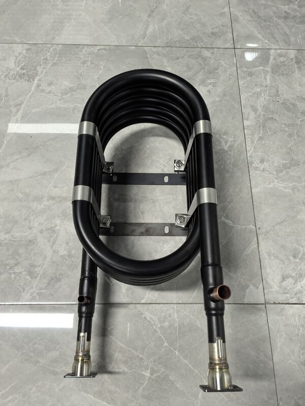 Paslanmaz Çelik Dış Tüp Koaksiyel Isı Değiştirici, Titanyum İç Tüp ve Spiral Bükümlü Tüp Yapılı