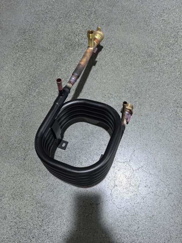 Flanked HVAC Koaksiyel Isı Değiştiricisi Spiral Dönüşüm Yapısı ve 140 mm Genişliği Yüksek Sıcaklık Transferi için
